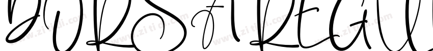DORSA REGULAR字体转换